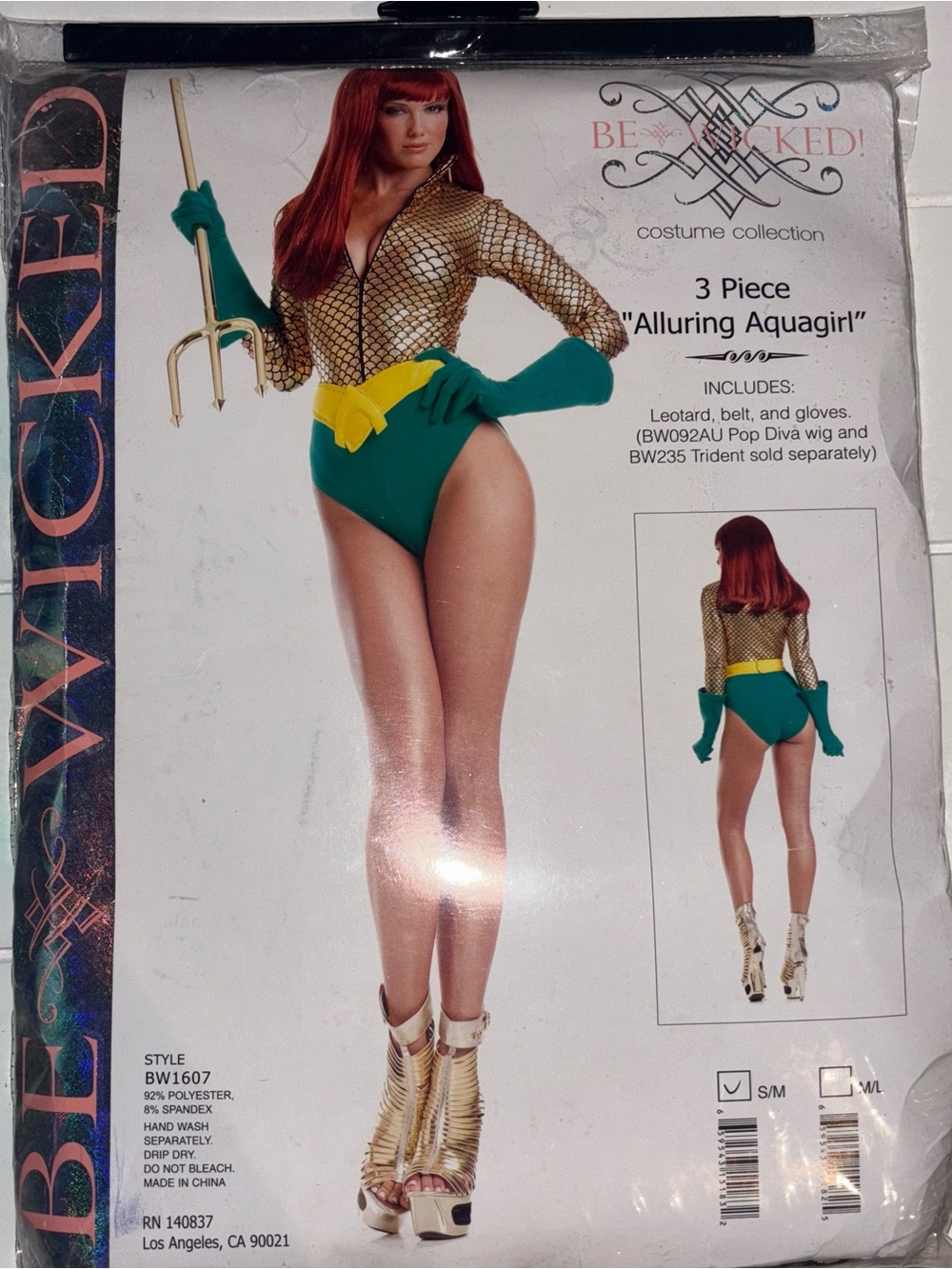 Be Wicked Alluring Aquagirl Women's Halloween Costume Women's S/M